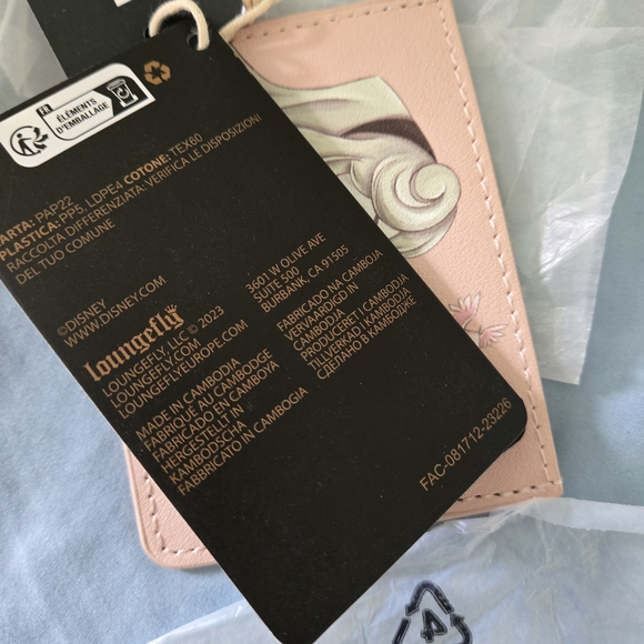 Loungefly Pink Floral Cardholder - Picture 2 of 4